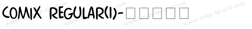 Comix Regular(1)字体转换